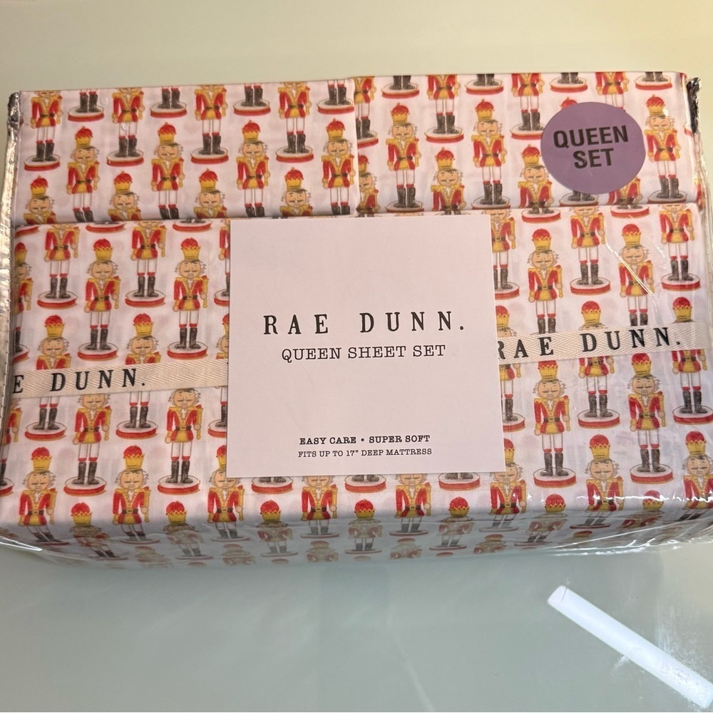 Rae Dunn Nutcracker‎ Sheet Set | Queen | NWT